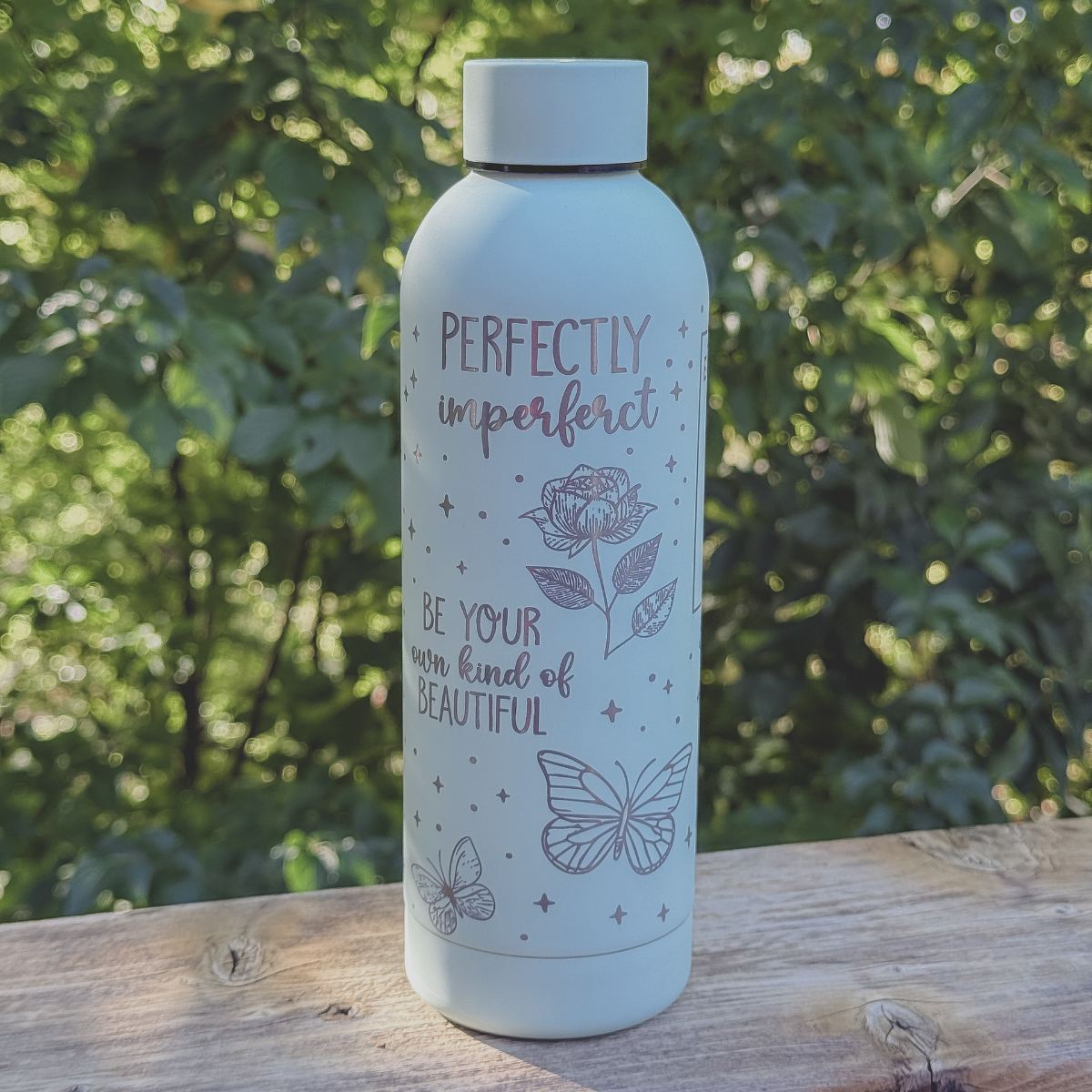 Inspirational 17oz Stainless Steel Insulated Water Bottle Light Green