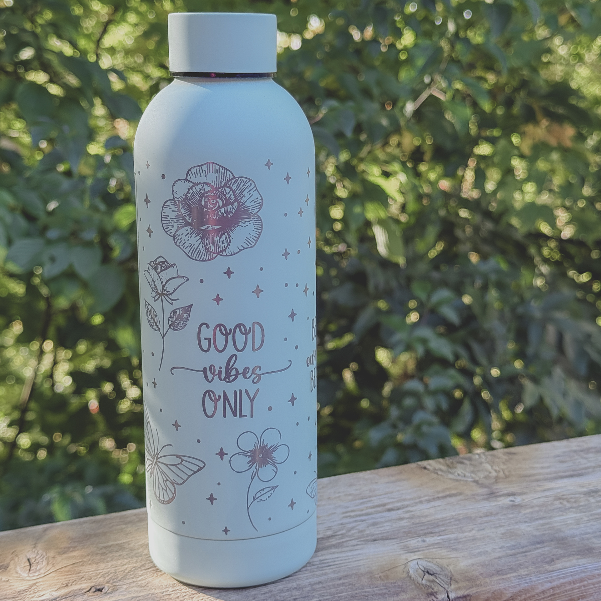 Inspirational 17oz Stainless Steel Insulated Water Bottle Light Green
