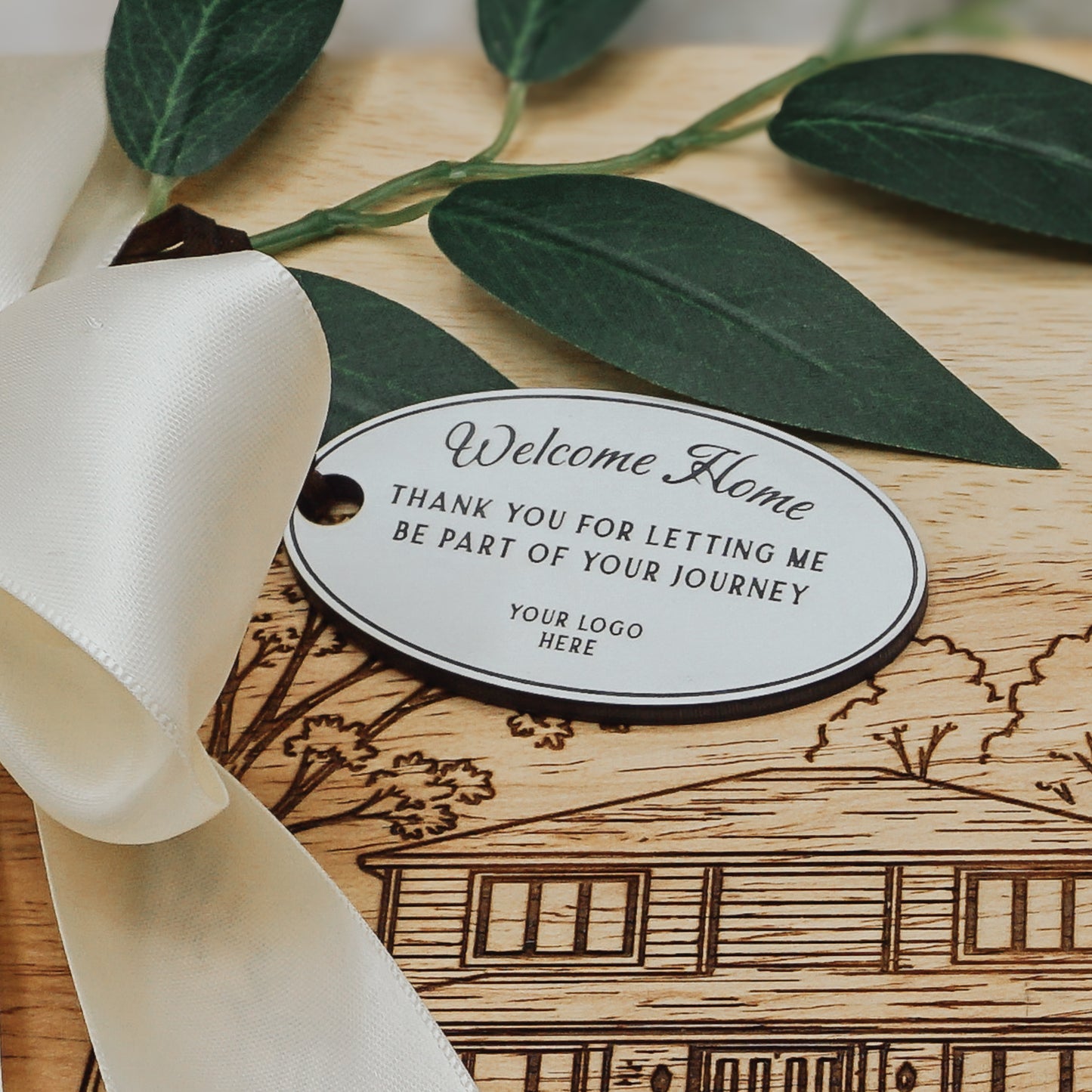 Personalized House Cutting Board | Custom Home Engraved from Your Photo