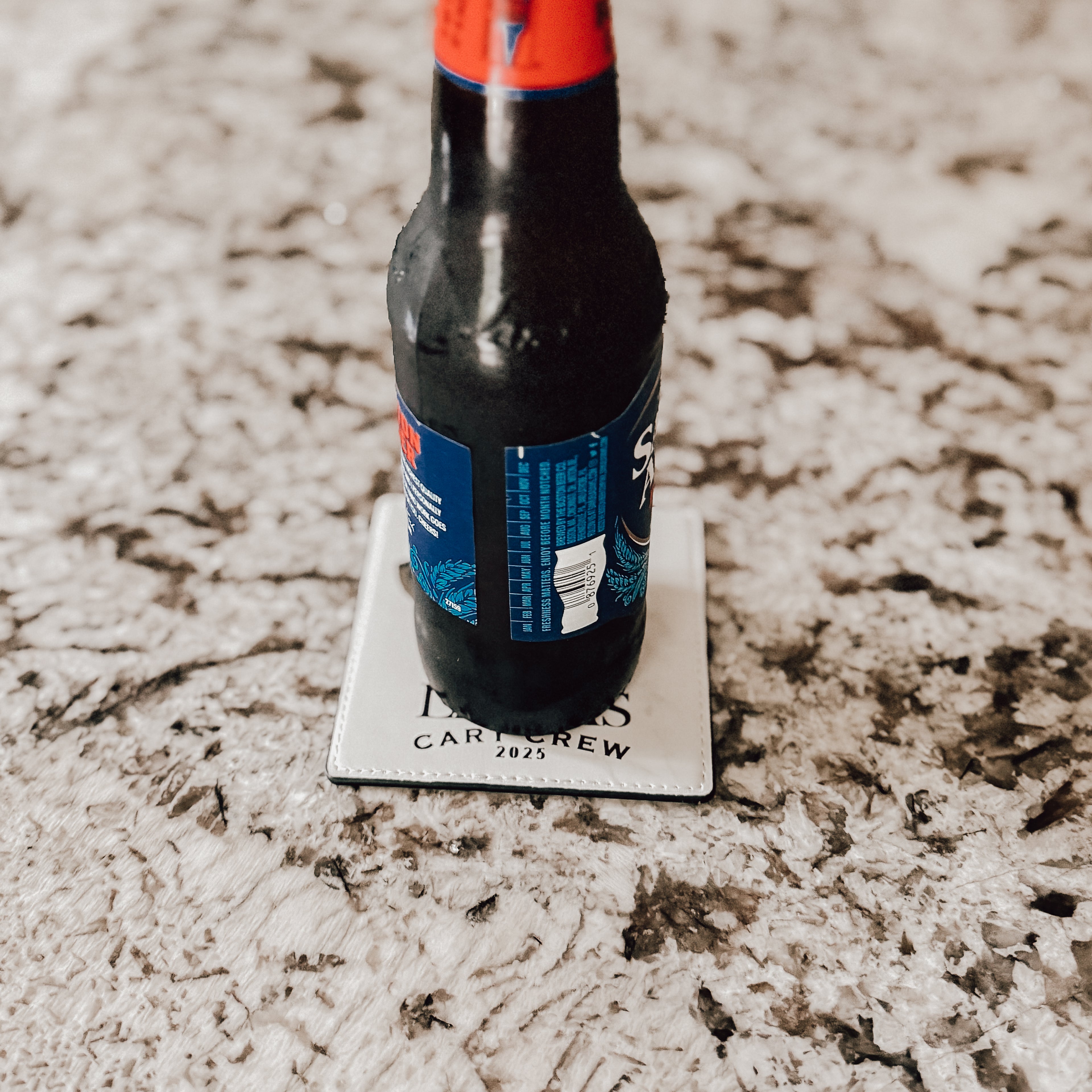 Personalized Leather Bottle Opener Coaster – 2-in-1 Custom Golf Gift for Men
