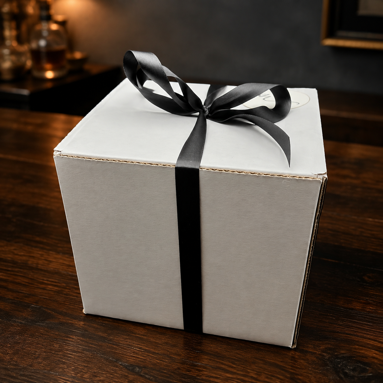 Personalized Charred Oak Whiskey Cup & Slate Coaster Gift Set