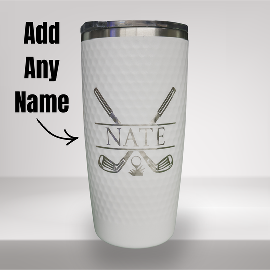 Personalized Golf Tumbler with Name | Engraved Stainless Steel Cup