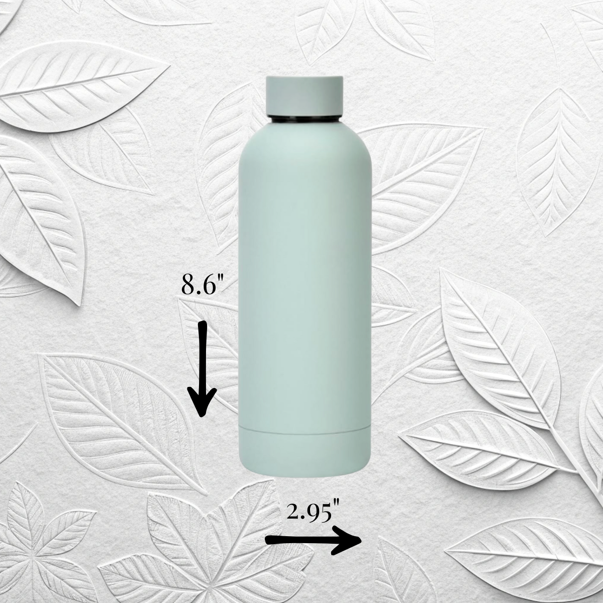 Inspirational 17oz Stainless Steel Insulated Water Bottle Light Green