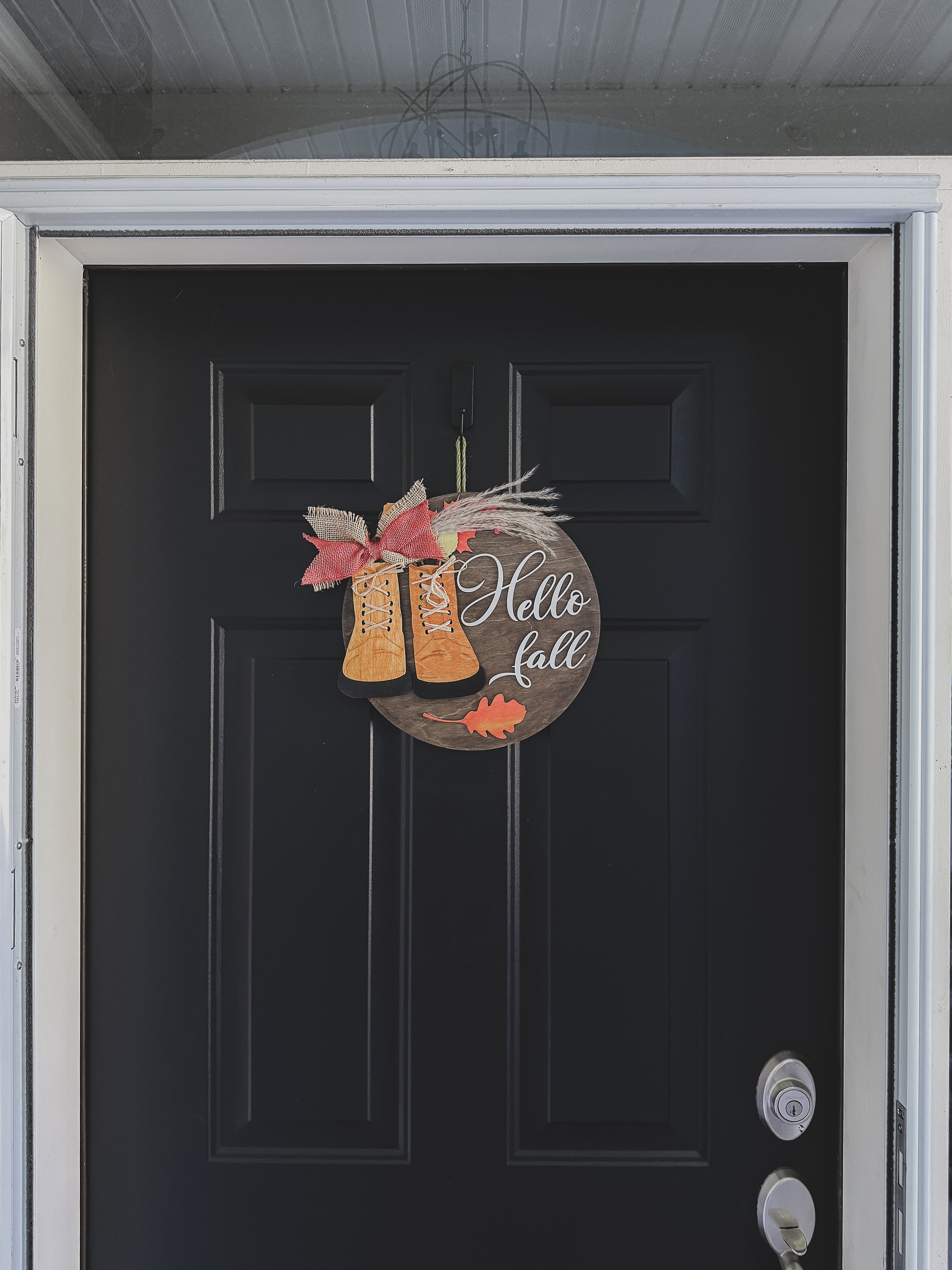 Rustic Wooden Door Hanger 12"