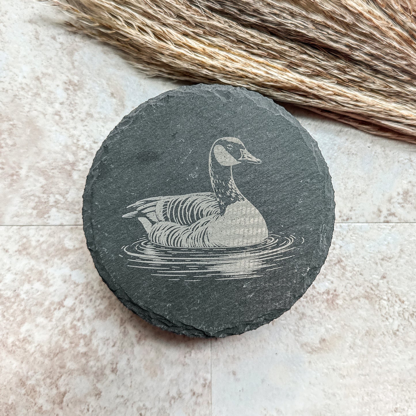 Goose Slate Coasters – Set of 4 Laser Engraved Designs