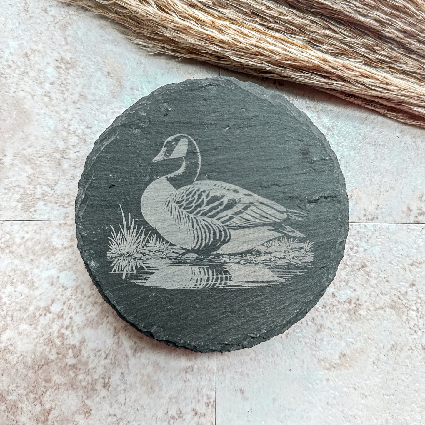 Goose Slate Coasters – Set of 4 Laser Engraved Designs