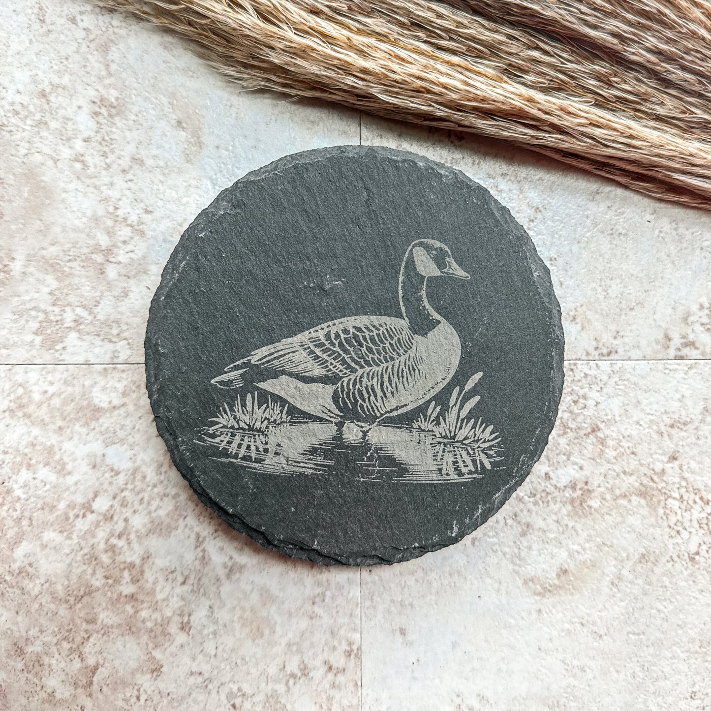 Goose Slate Coasters – Set of 4 Laser Engraved Designs