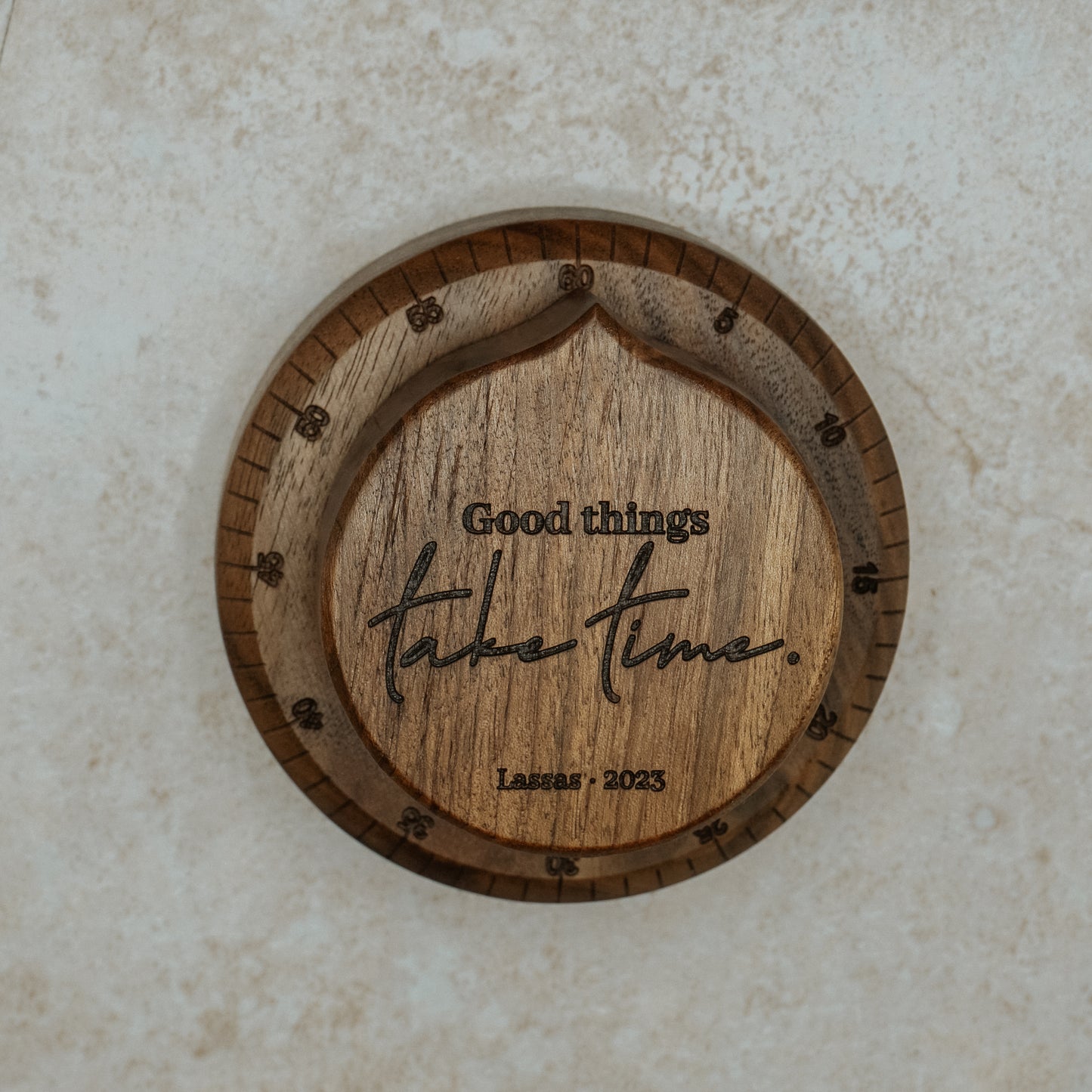 Personalized Family Name Wooden Kitchen Timer