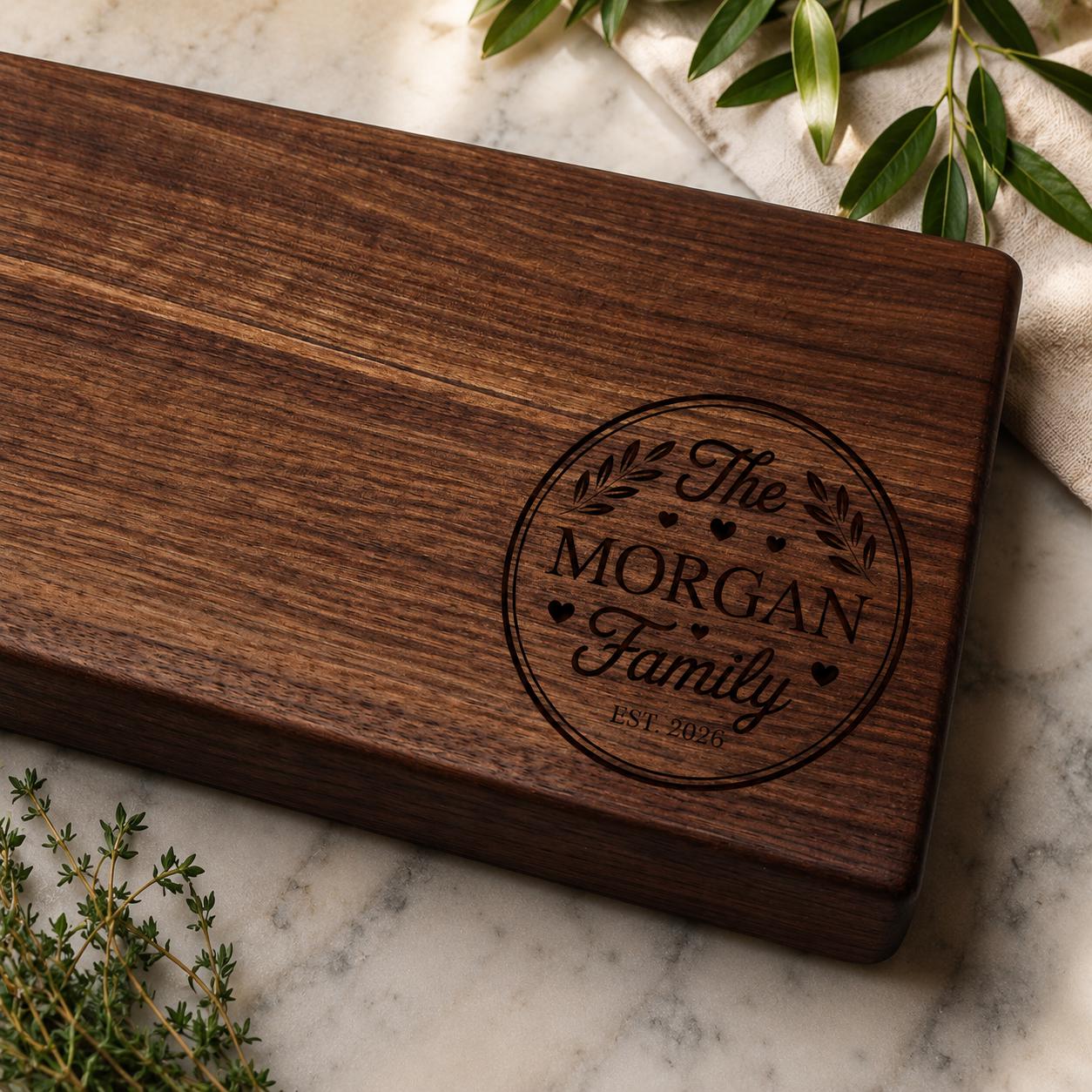 Large Walnut Charcuterie Board