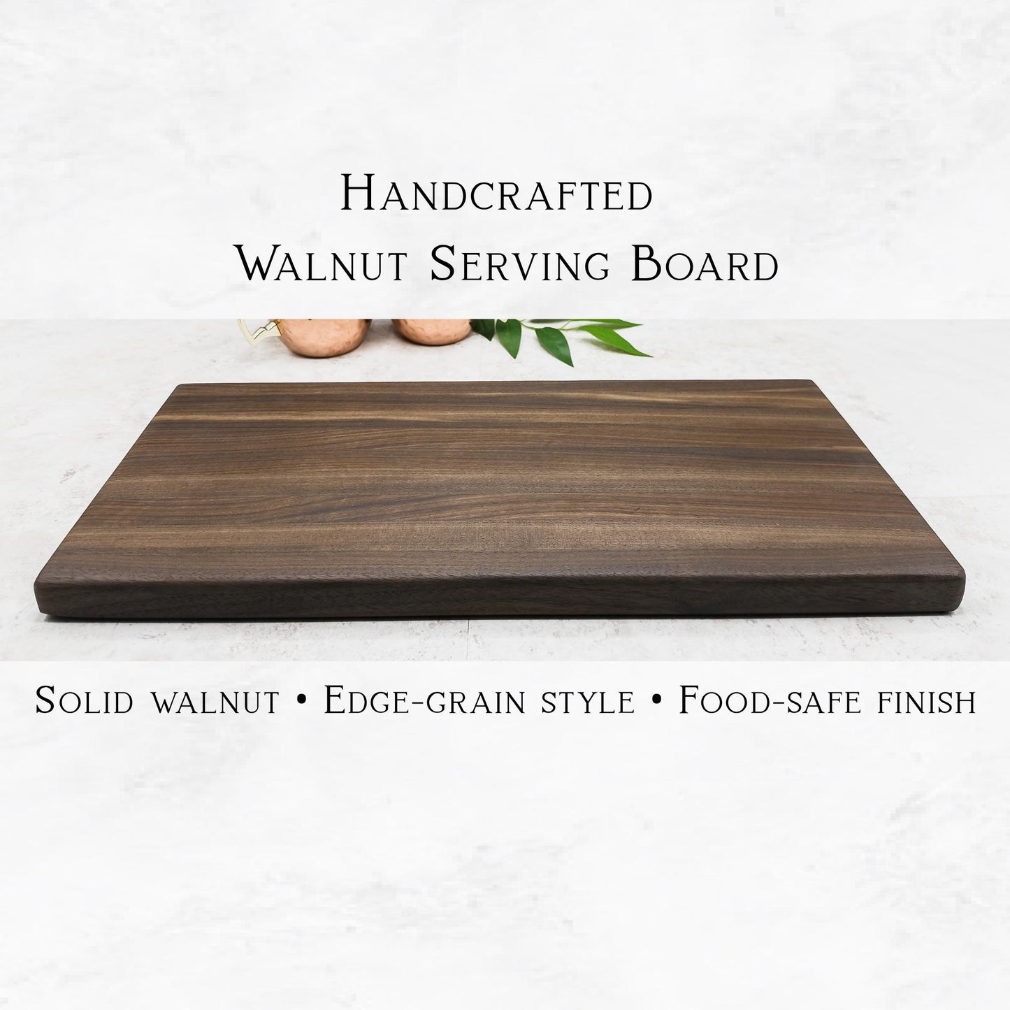 Handcrafted Walnut Cutting & Serving Board