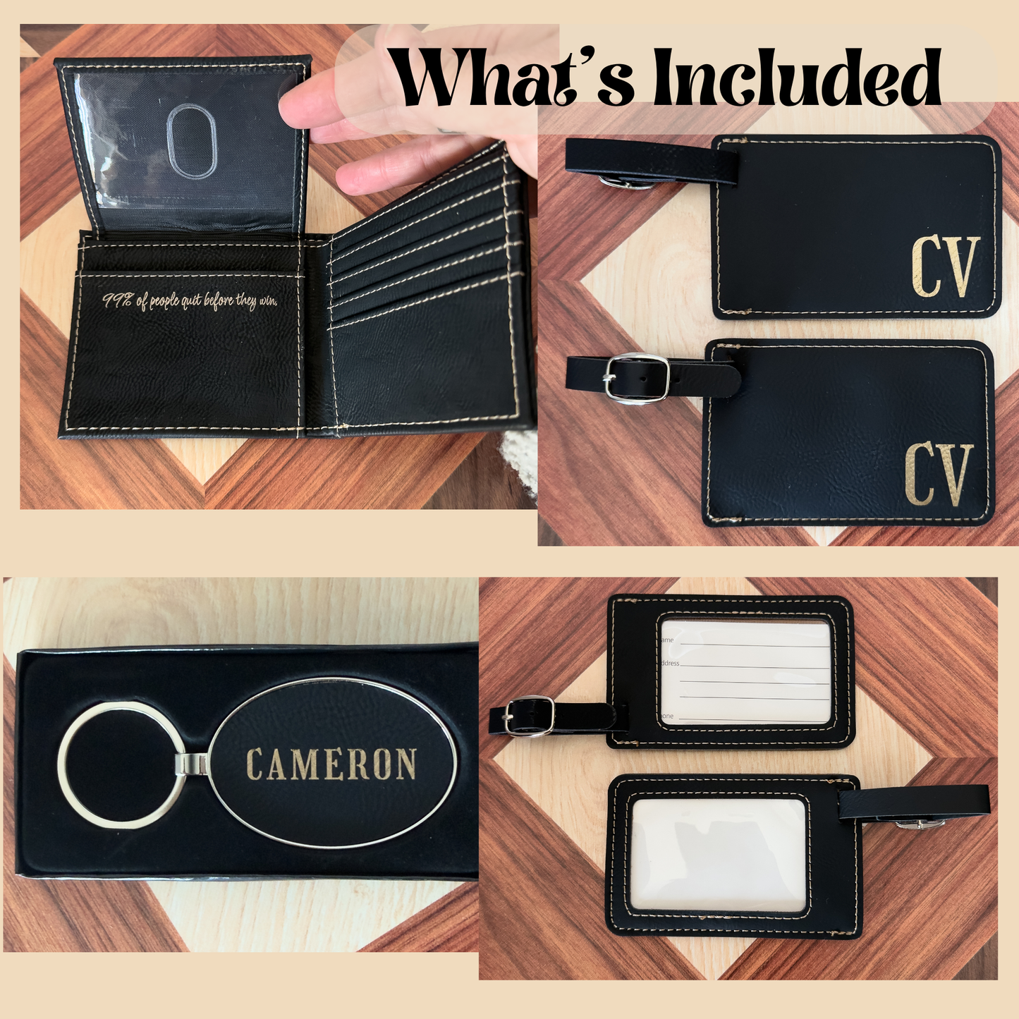 Personalized Travel Gift Set for Him