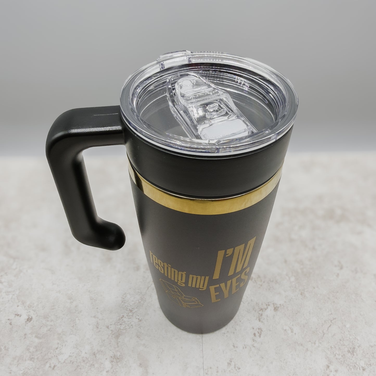 Funny Dad Tumbler with Handle
