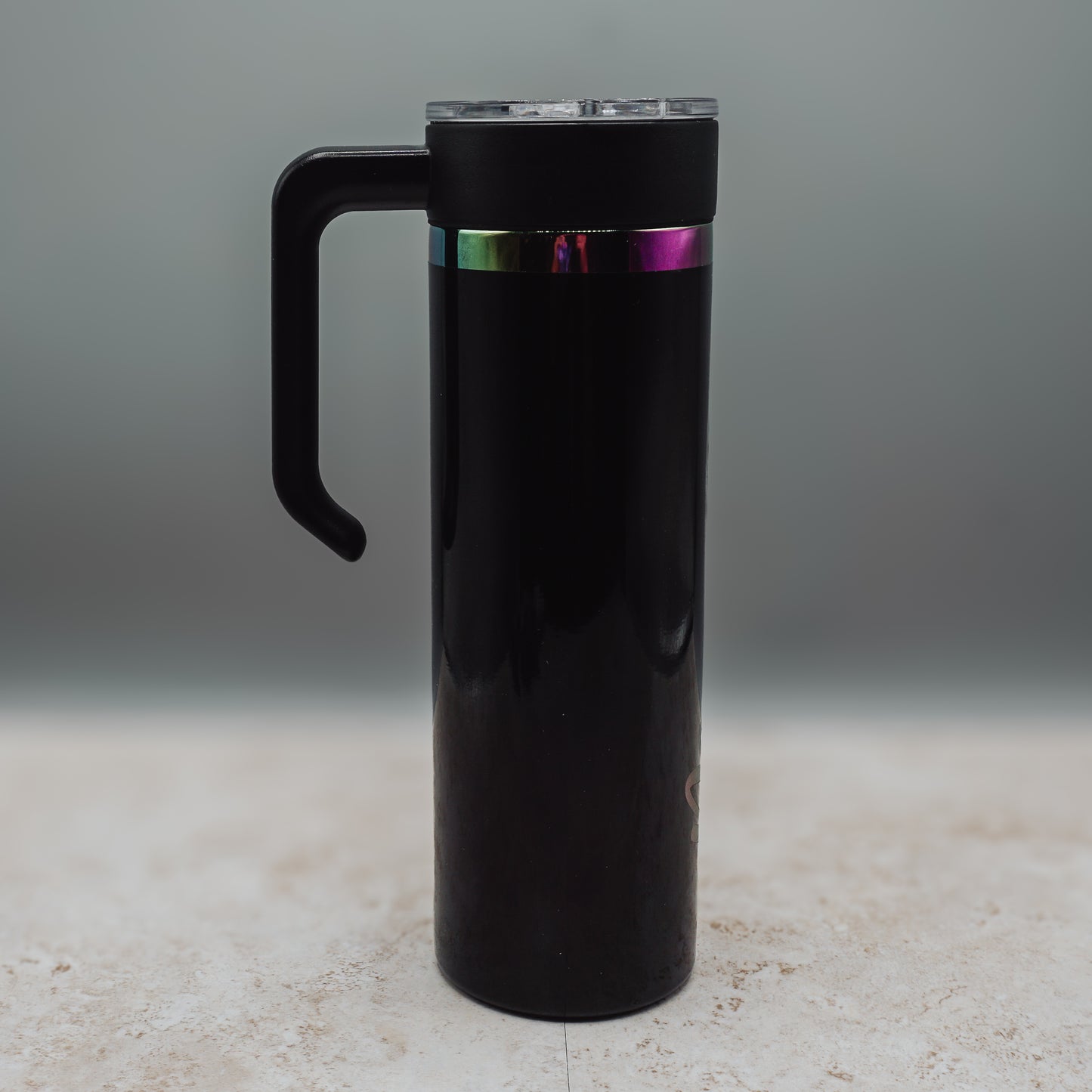 Personalized 20 oz Electroplated Skinny Tumbler with Removable Handle