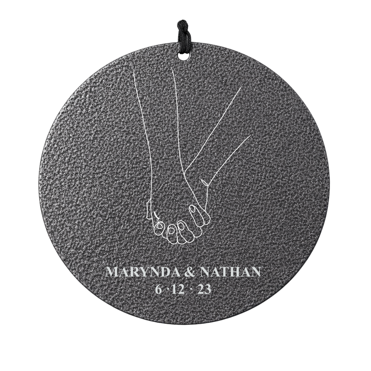 Personalized Engraved Wind Chime | Wedding or Anniversary Gift for Couples