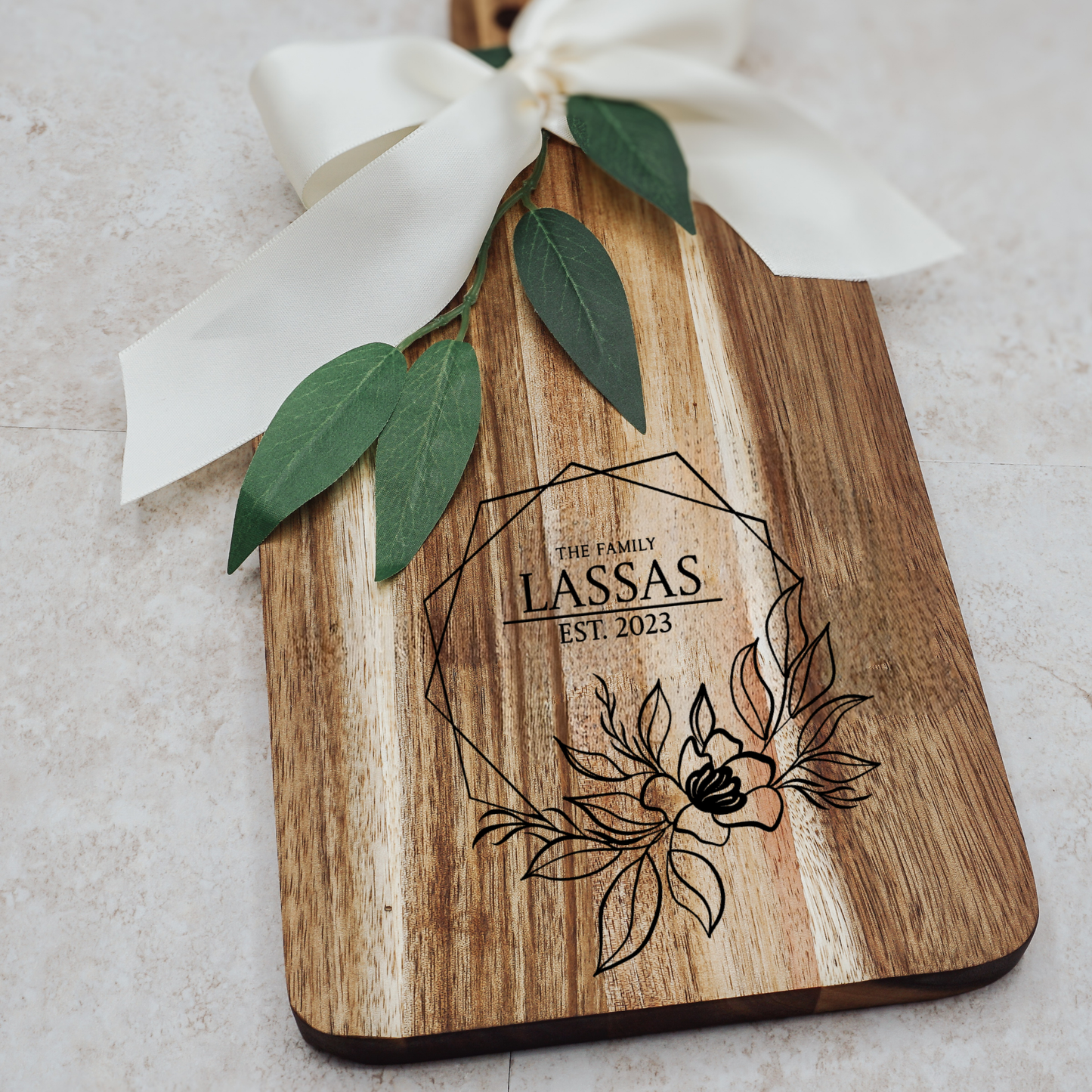 Personalized Housewarming Cutting Board & Coasters Gift Set | Realtor Closing Gift