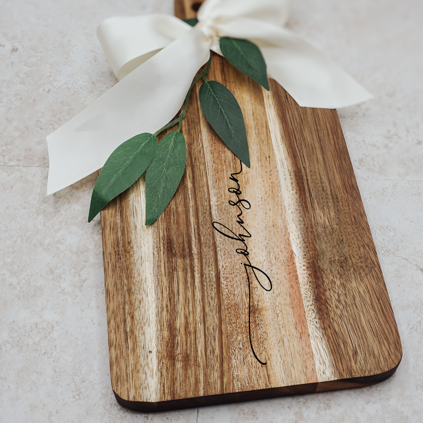 Personalized Housewarming Cutting Board & Coasters Gift Set | Realtor Closing Gift