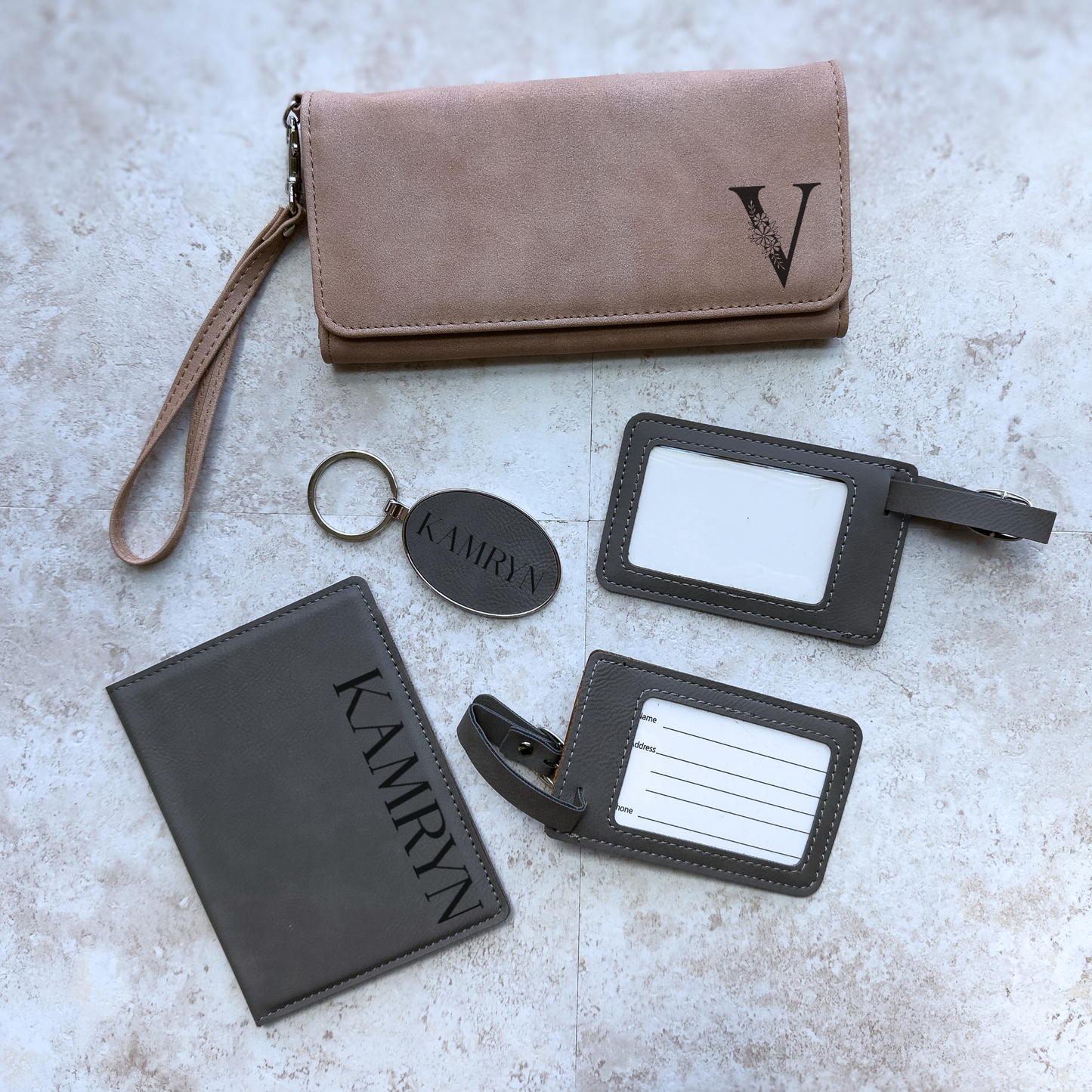 Personalized Travel Gift Set for Her