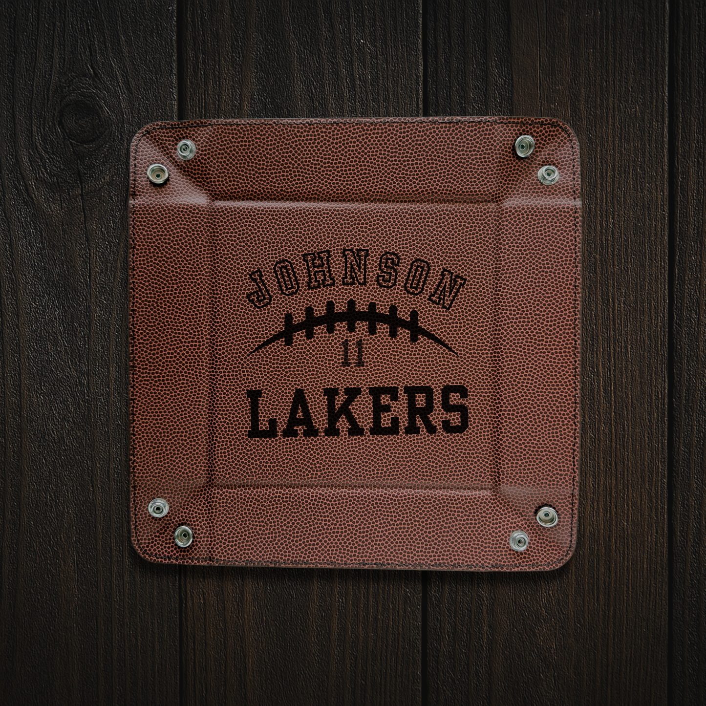 Senior Night Football Gift – Personalized Sports Keepsake Tray