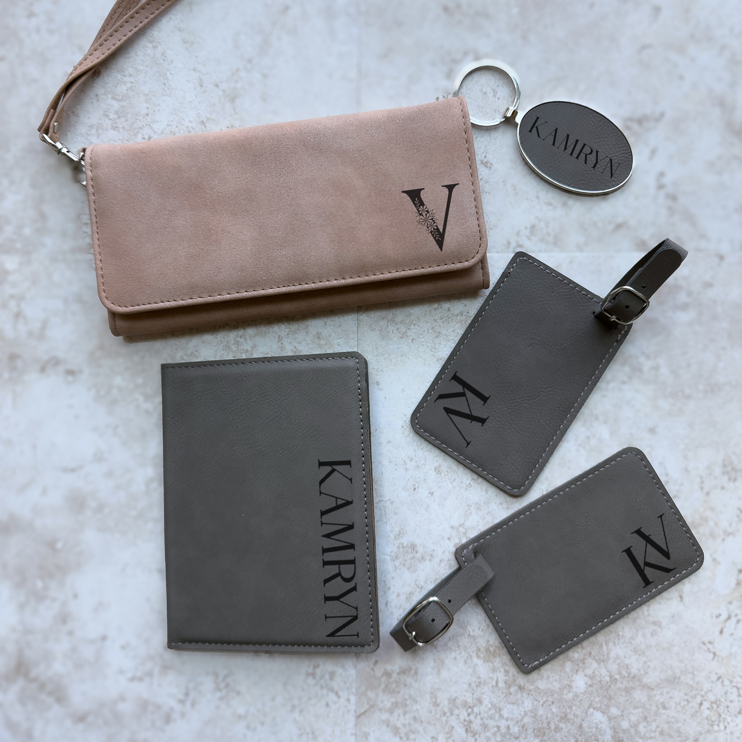 Personalized Travel Gift Set for Her