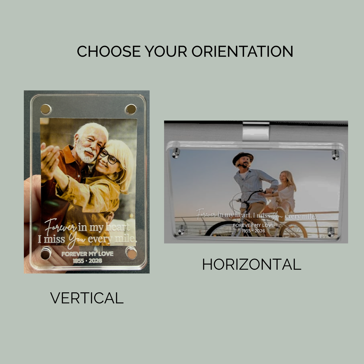 Personalized Car Photo Holder – Keep Them Close, Every Mile