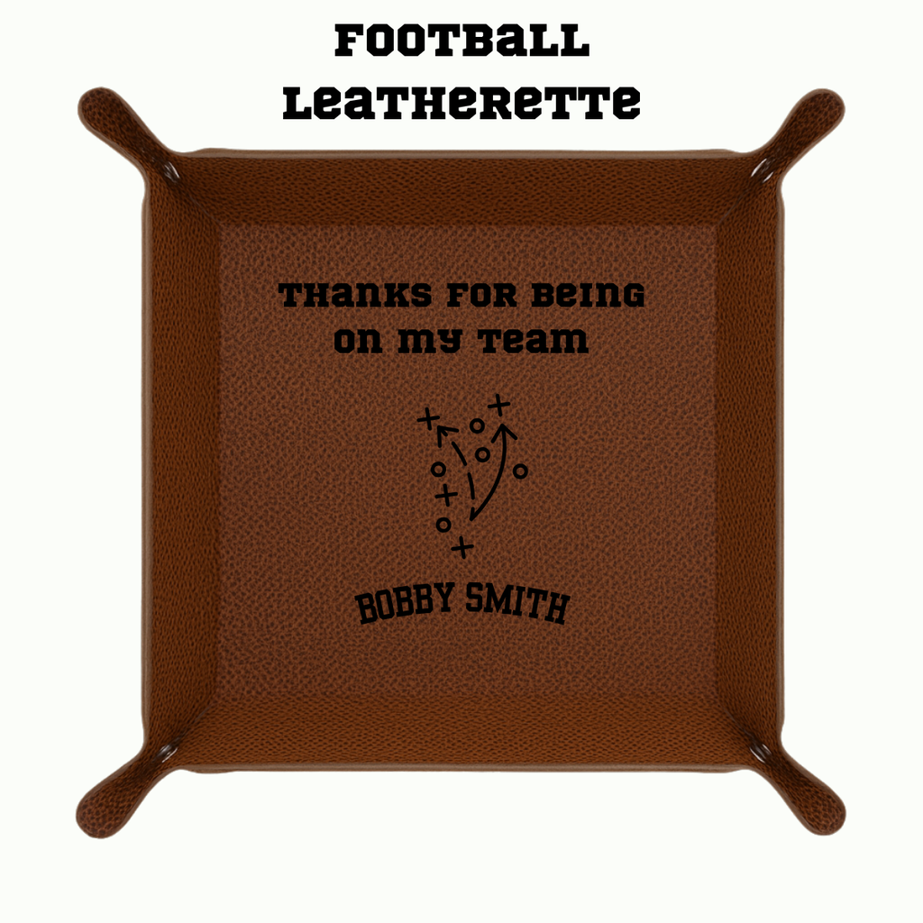 Custom Engraved Leather Valet Tray – Gift for Wedding Party & More