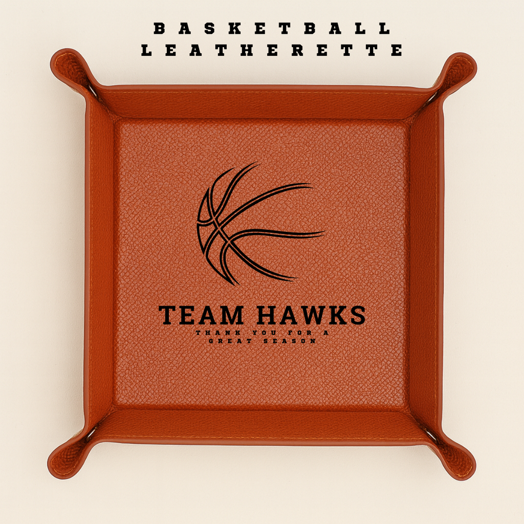 Custom Engraved Leather Valet Tray – Gift for Wedding Party & More
