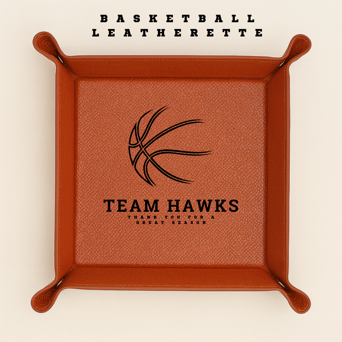 Custom Engraved Leather Valet Tray – Gift for Wedding Party & More