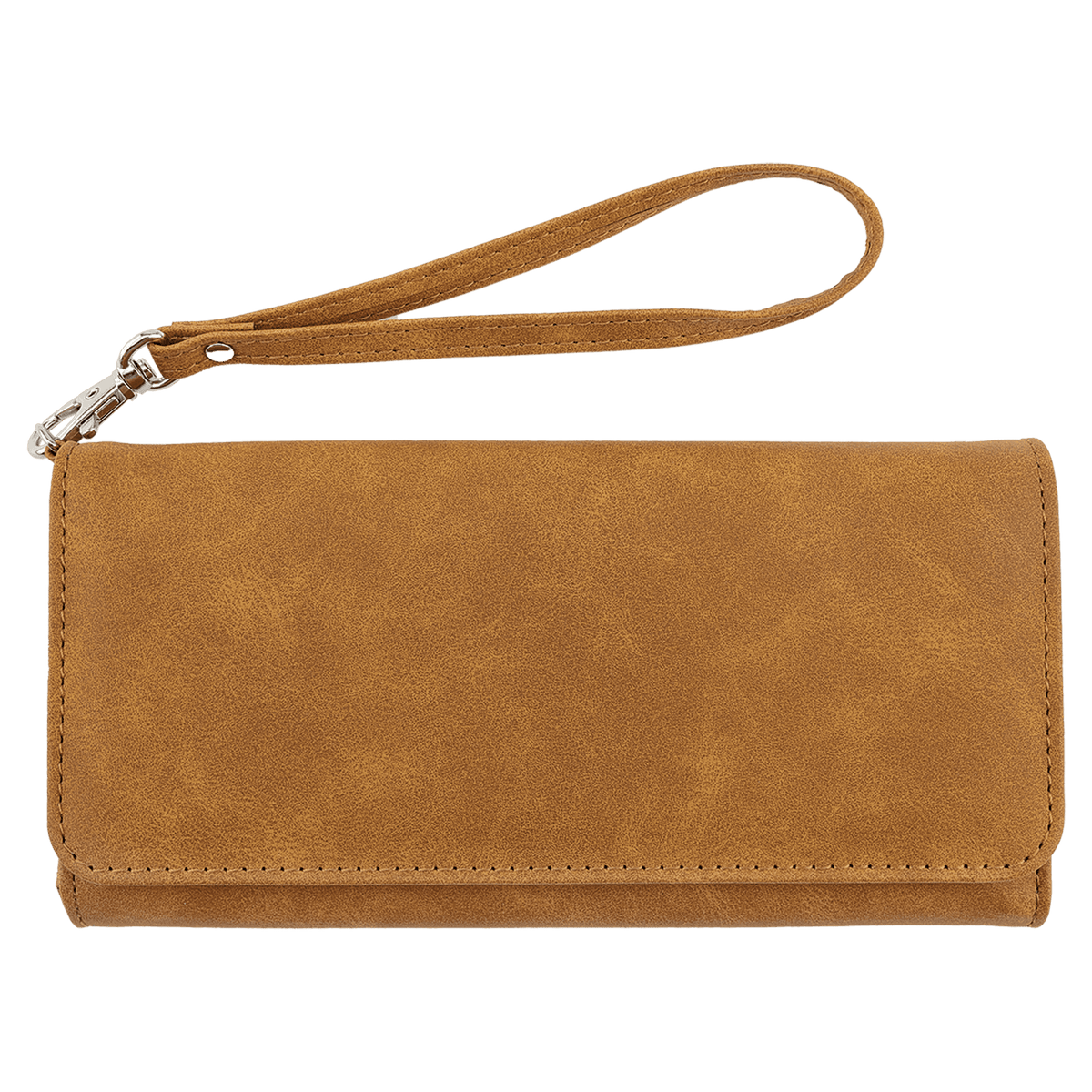 Personalized Leatherette Faith Wallet with Floral Cross Design
