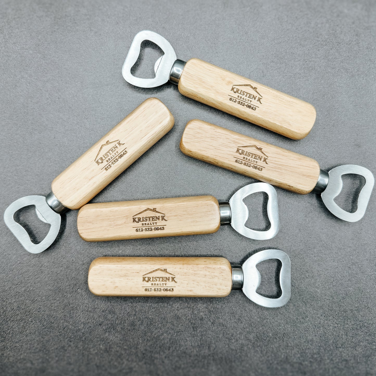 Realtor Closing Gift | Personalized Engraved Wooden Bottle Opener – New Home Gift