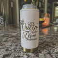 "This Queen Makes 50 Look Fabulous" Slim Can Cooler – 12oz