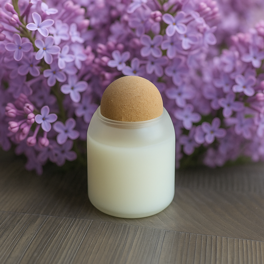 Delilac – Lilac Bloom Candle with Cork Lid | Clean-Burning Floral Scent for Spring & Gifting