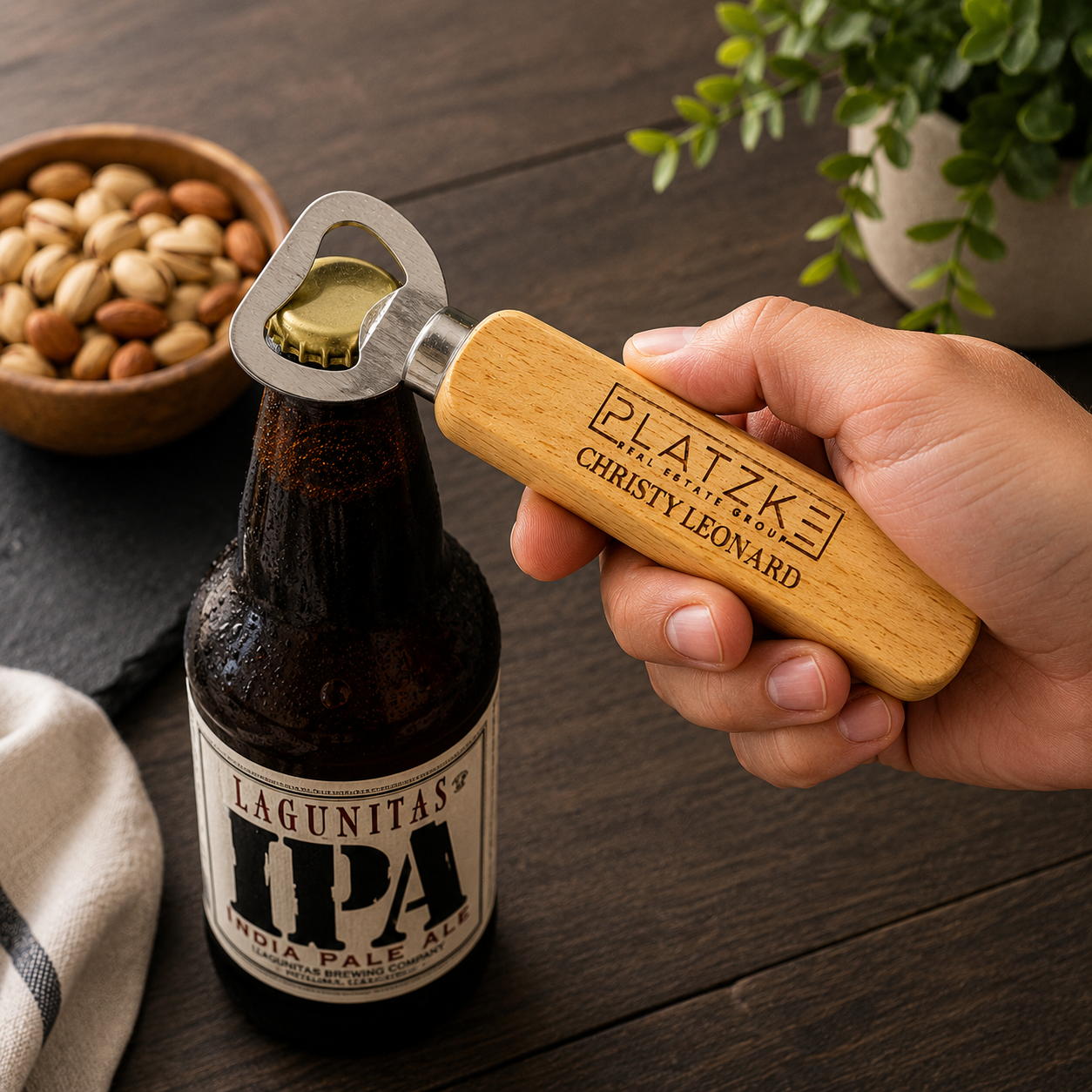 Personalized Wooden Bottle Opener