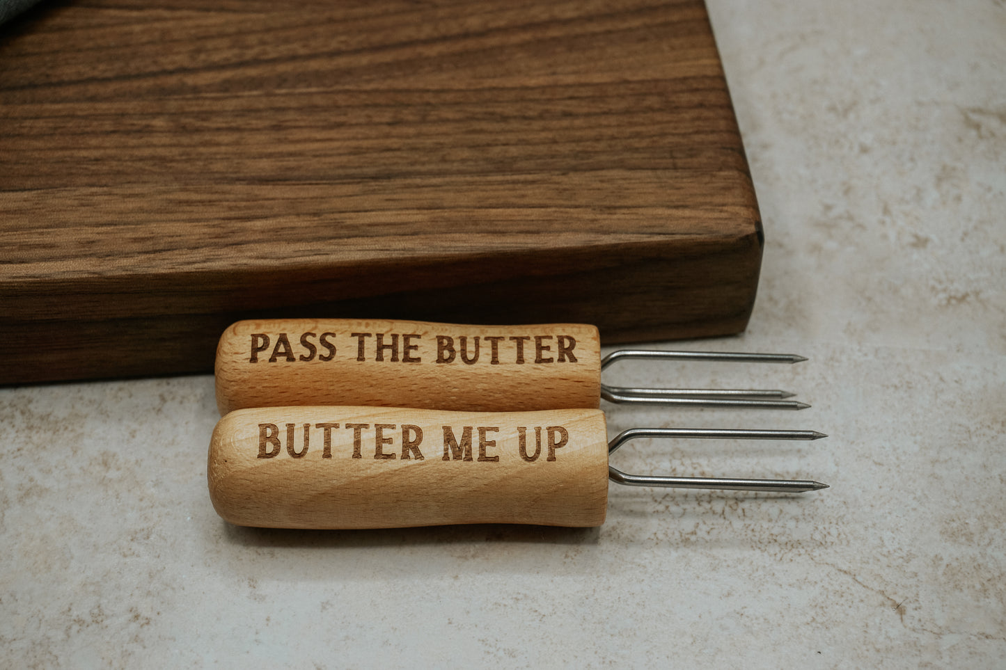 Personalized Wooden Corn Holders