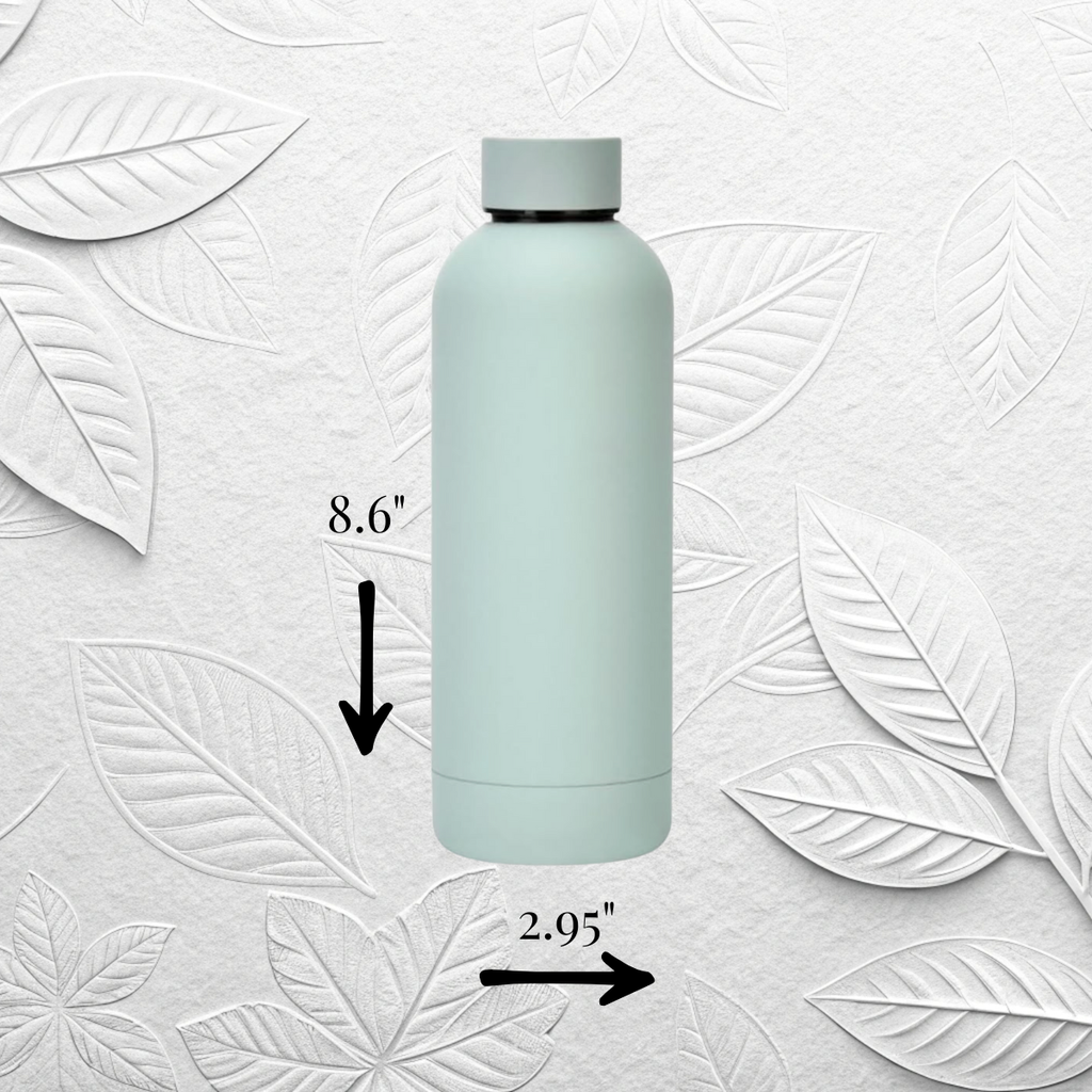 Inspirational 17oz Stainless Steel Insulated Water Bottle Light Green