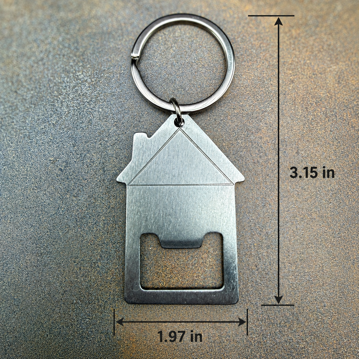 Custom House Keychain & Bottle Opener – Housewarming Gift