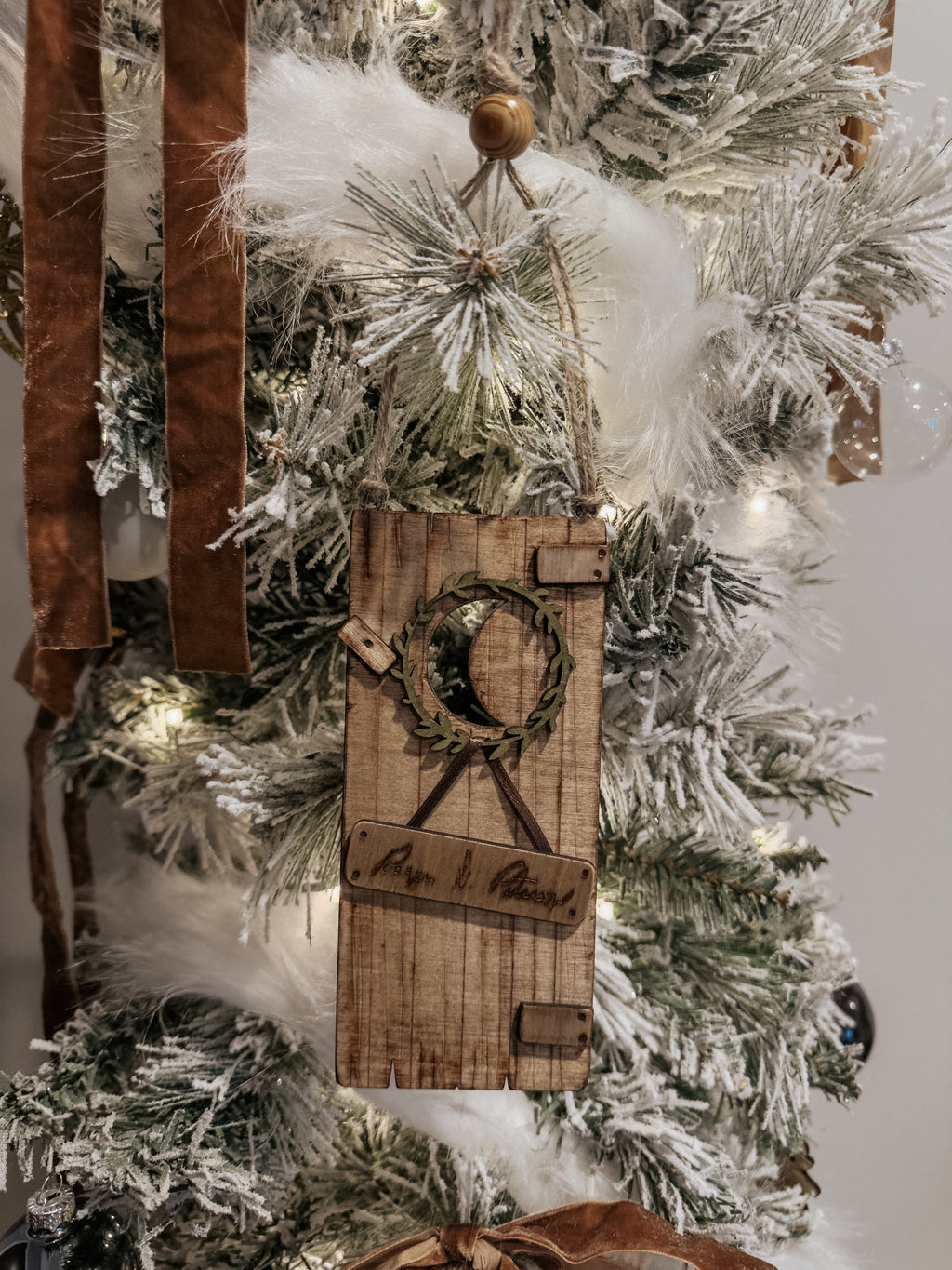 Custom Tiny Door Ornament | Personalized Address Welcome Decor