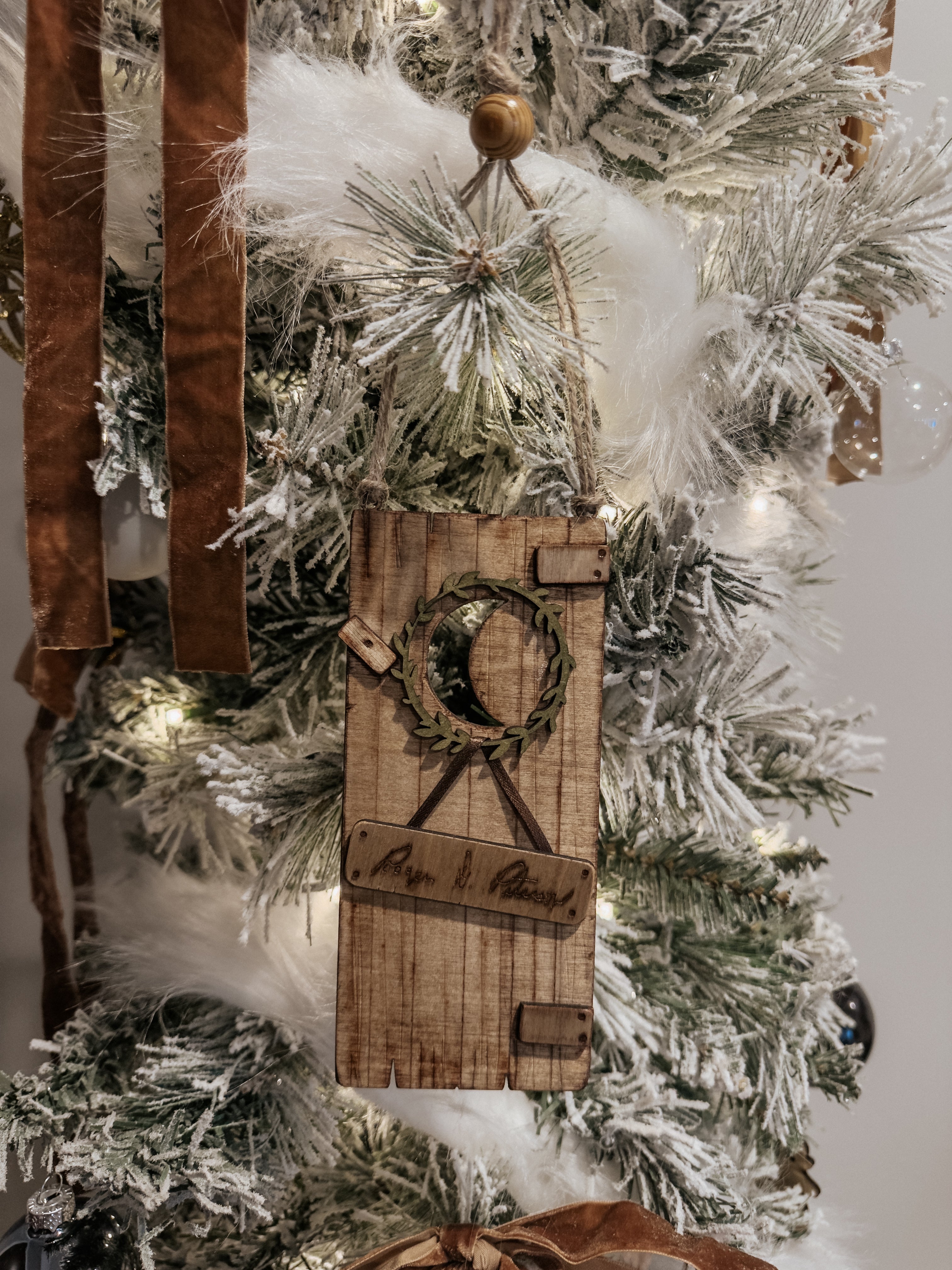 Custom Tiny Door Ornament | Personalized Address Welcome Decor