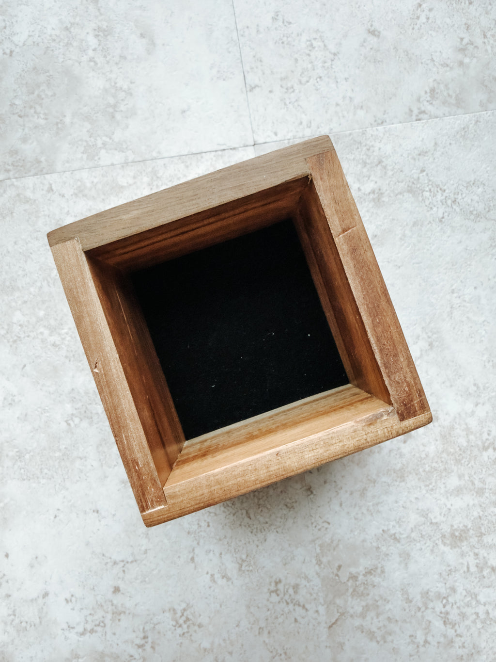 Personalized Marble & Wood Pencil Holder with Copper-Filled Engraving