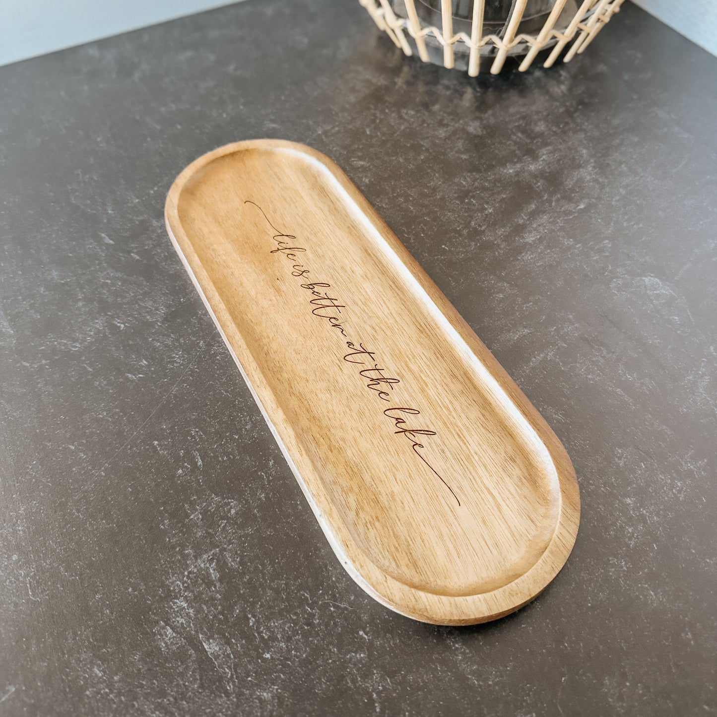 Life Is Better at the Lake Engraved Tray