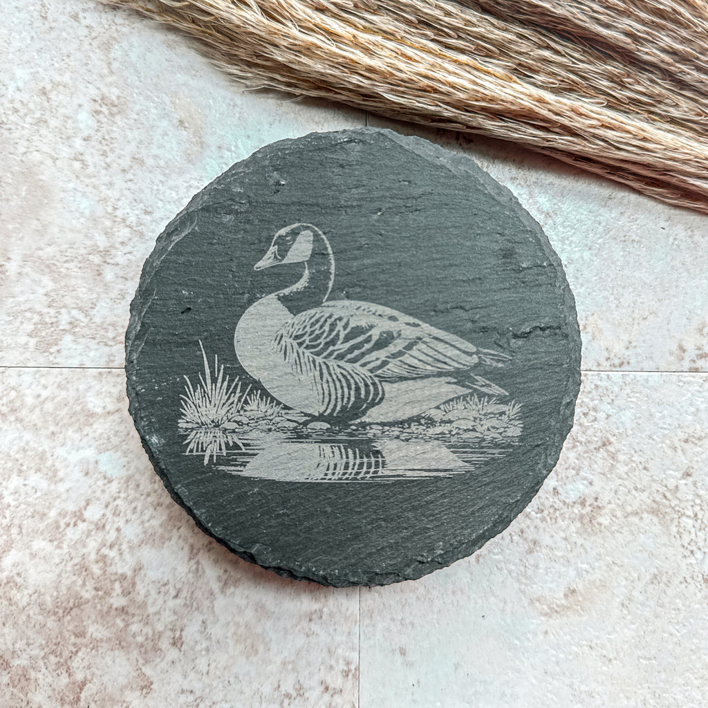 Goose Slate Coasters – Set of 4 Laser Engraved Designs