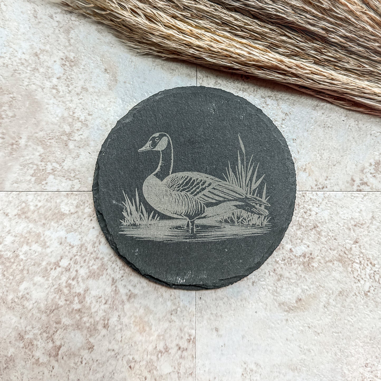 Goose Slate Coasters – Set of 4 Laser Engraved Designs