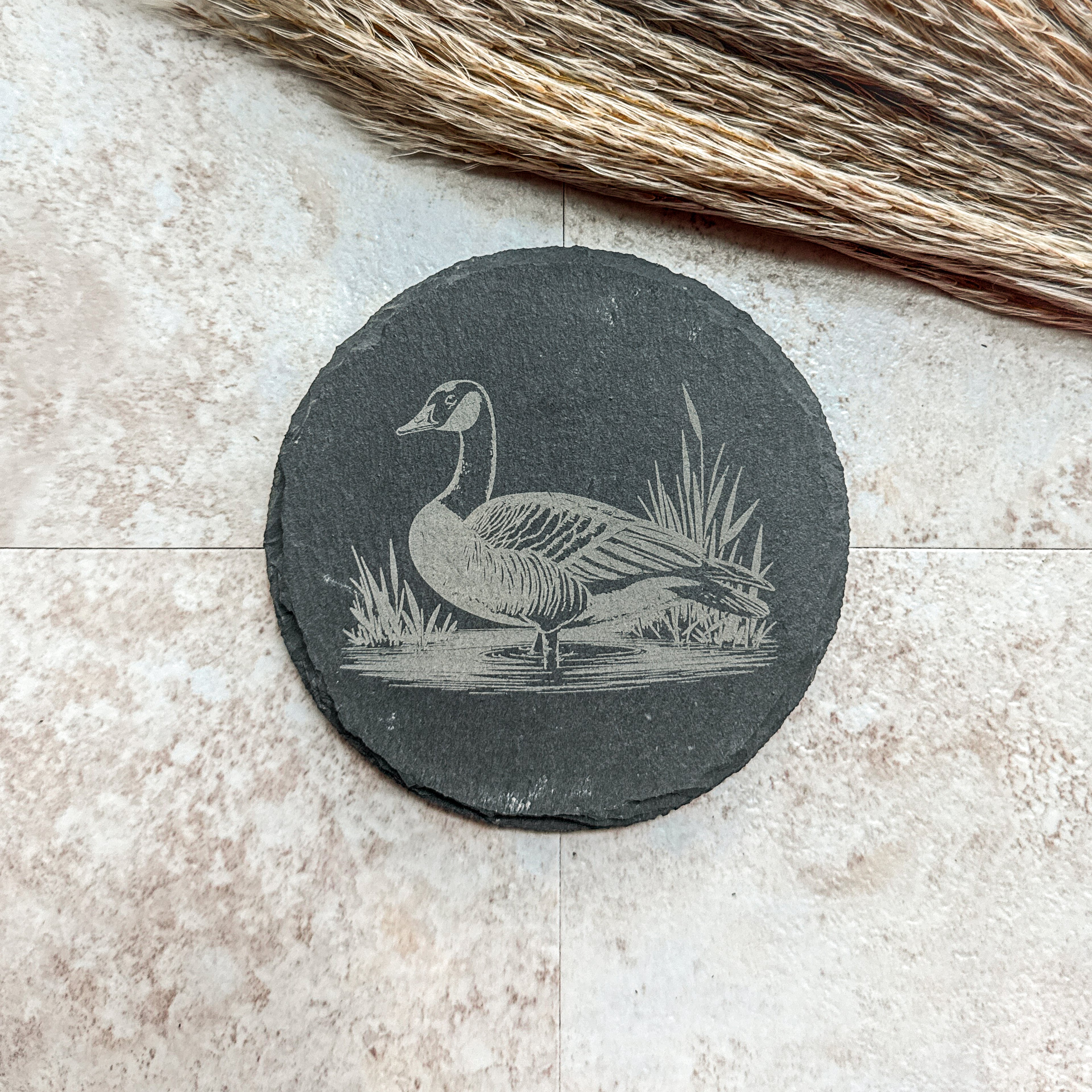 Goose Slate Coasters – Set of 4 Laser Engraved Designs