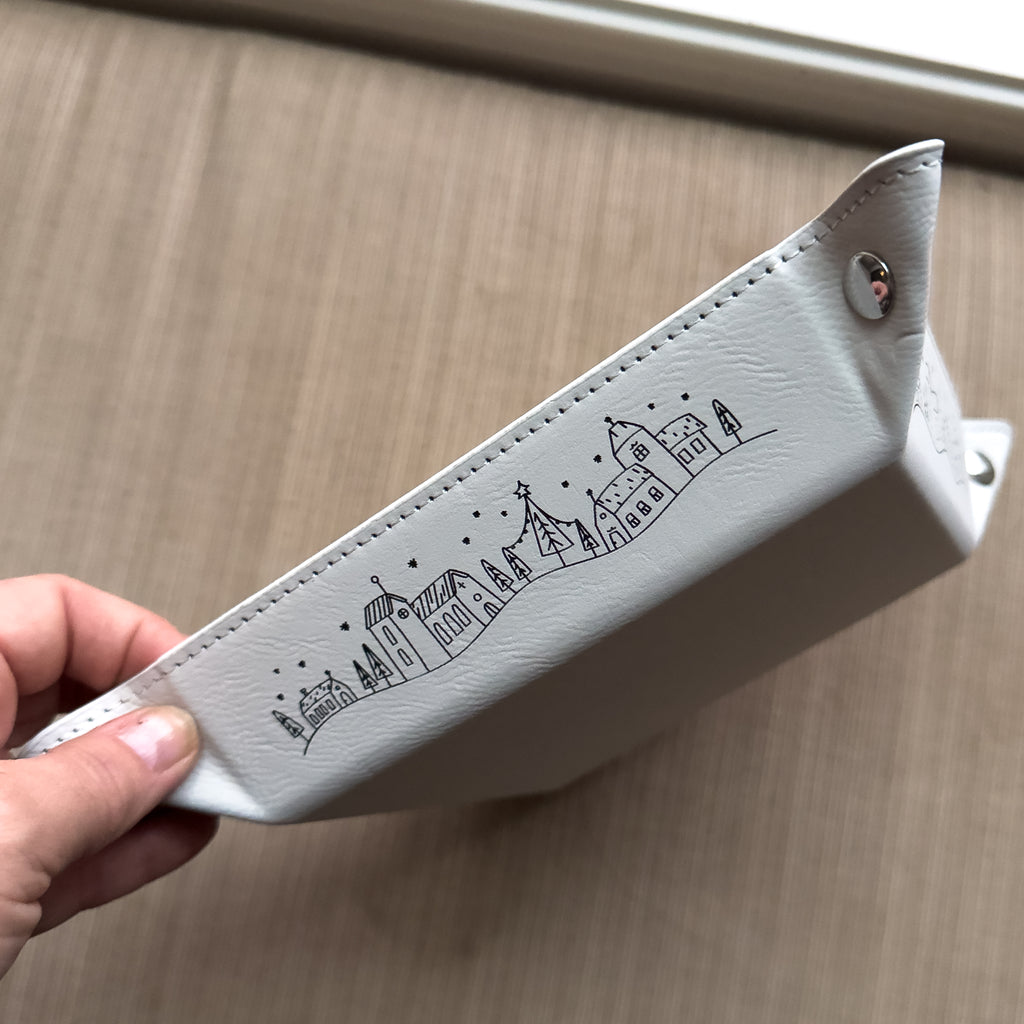 Engraved Christmas Snap Tray – “Oh Come Let Us Adore Him”