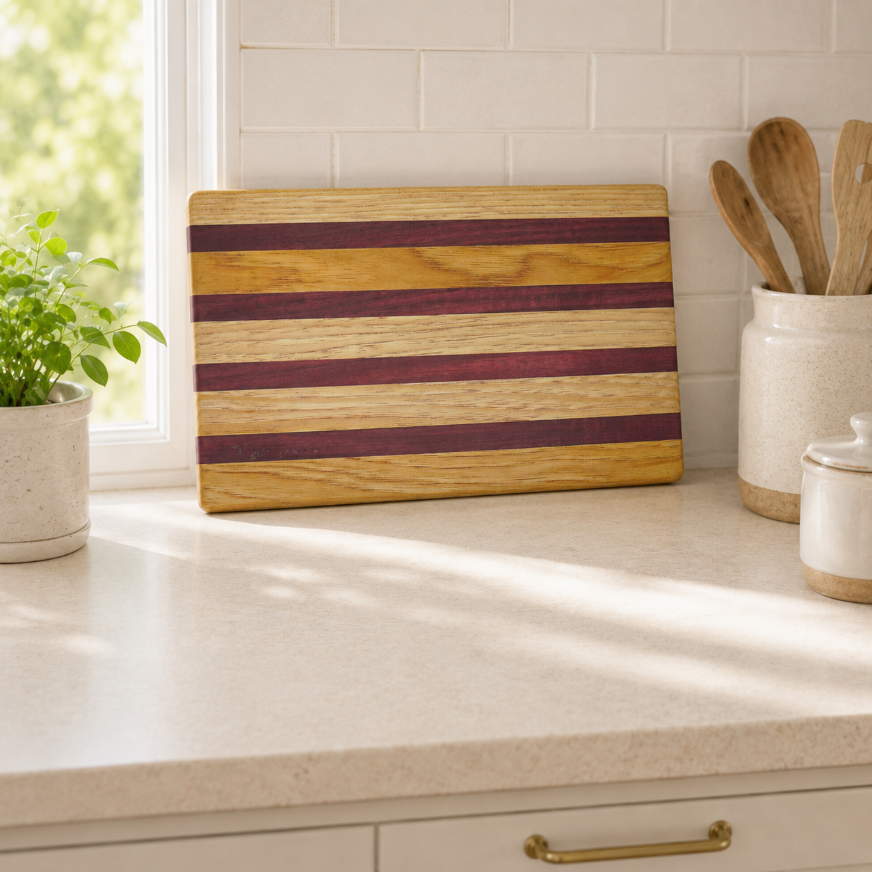 Limited Edition Purpleheart & Hickory Serving Board