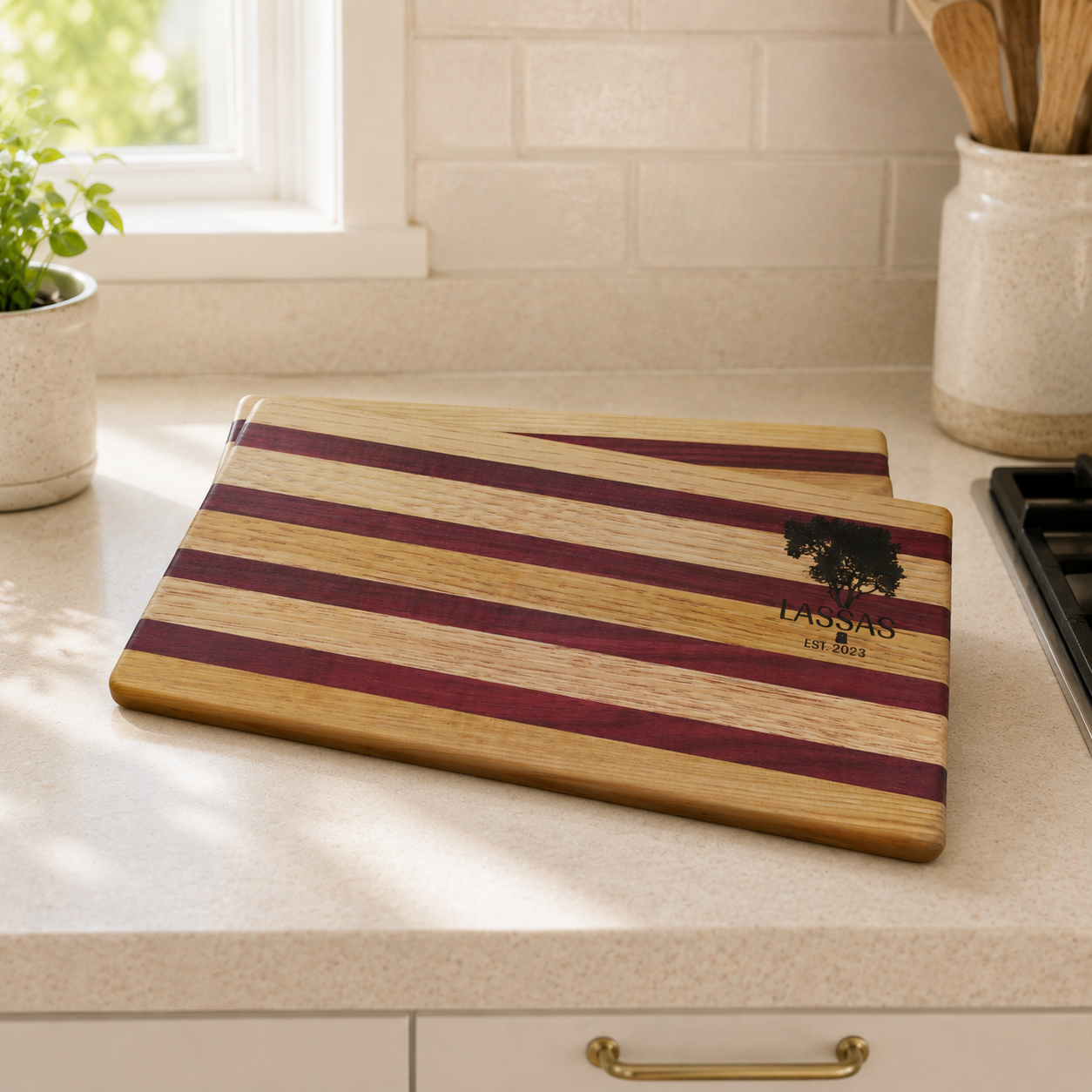 Limited Edition Purpleheart & Hickory Serving Board