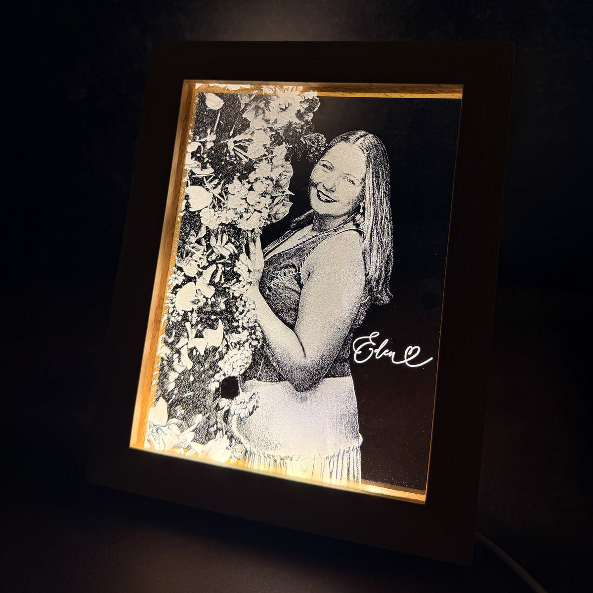 Personalized LED Photo Frame | Custom Photo Night Light