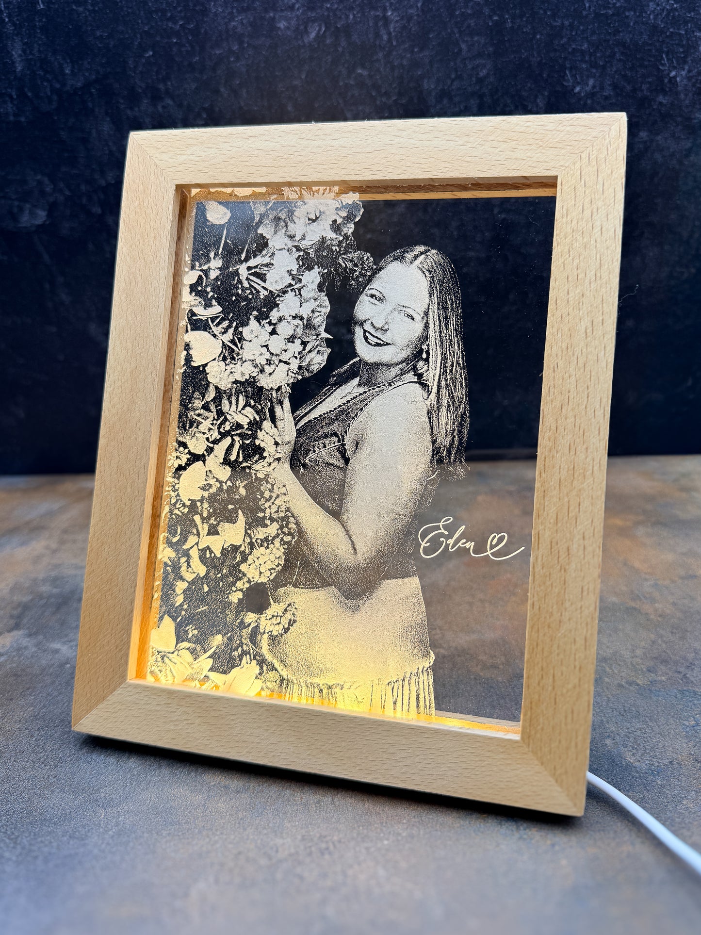 Personalized LED Photo Frame | Custom Photo Night Light