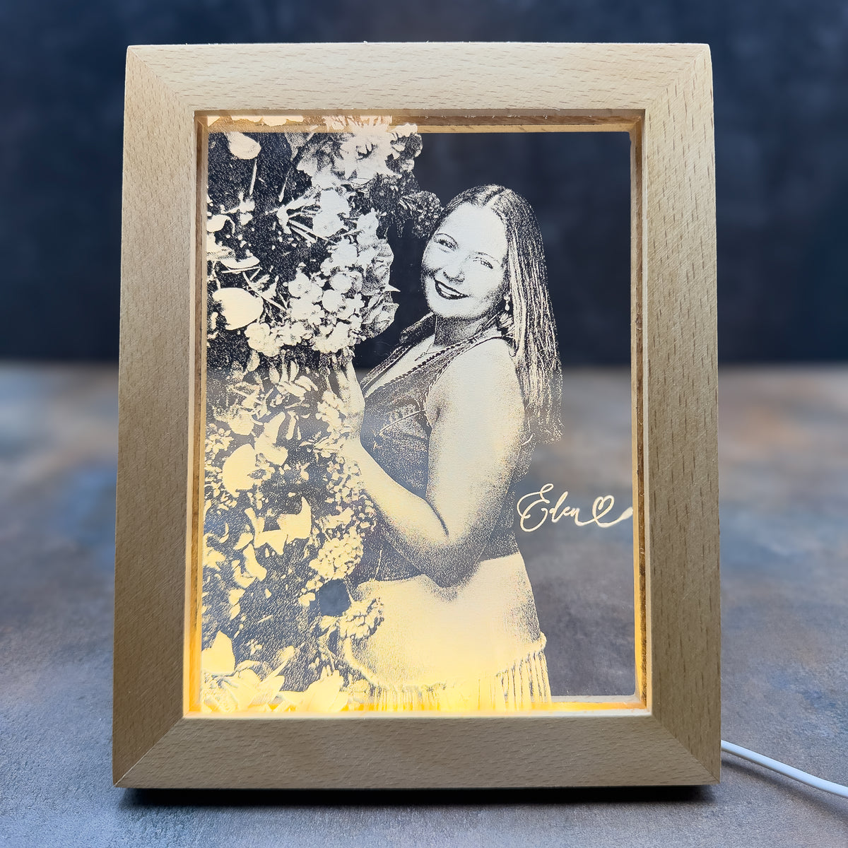 Personalized LED Photo Frame | Custom Photo Night Light