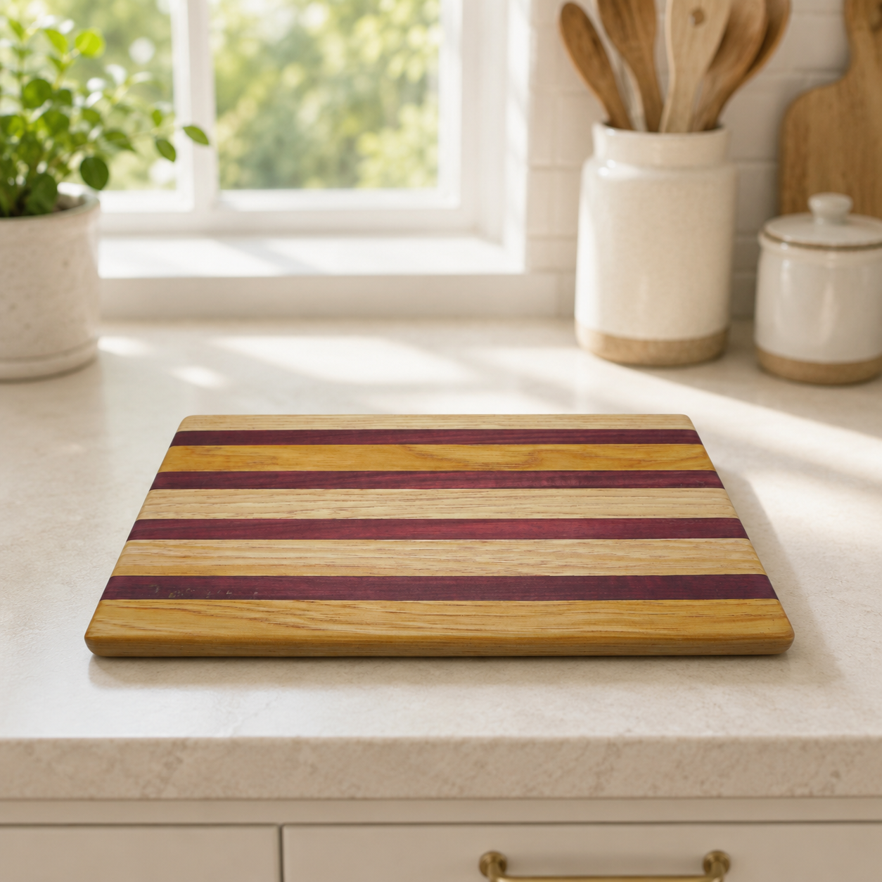 Limited Edition Purpleheart & Hickory Serving Board