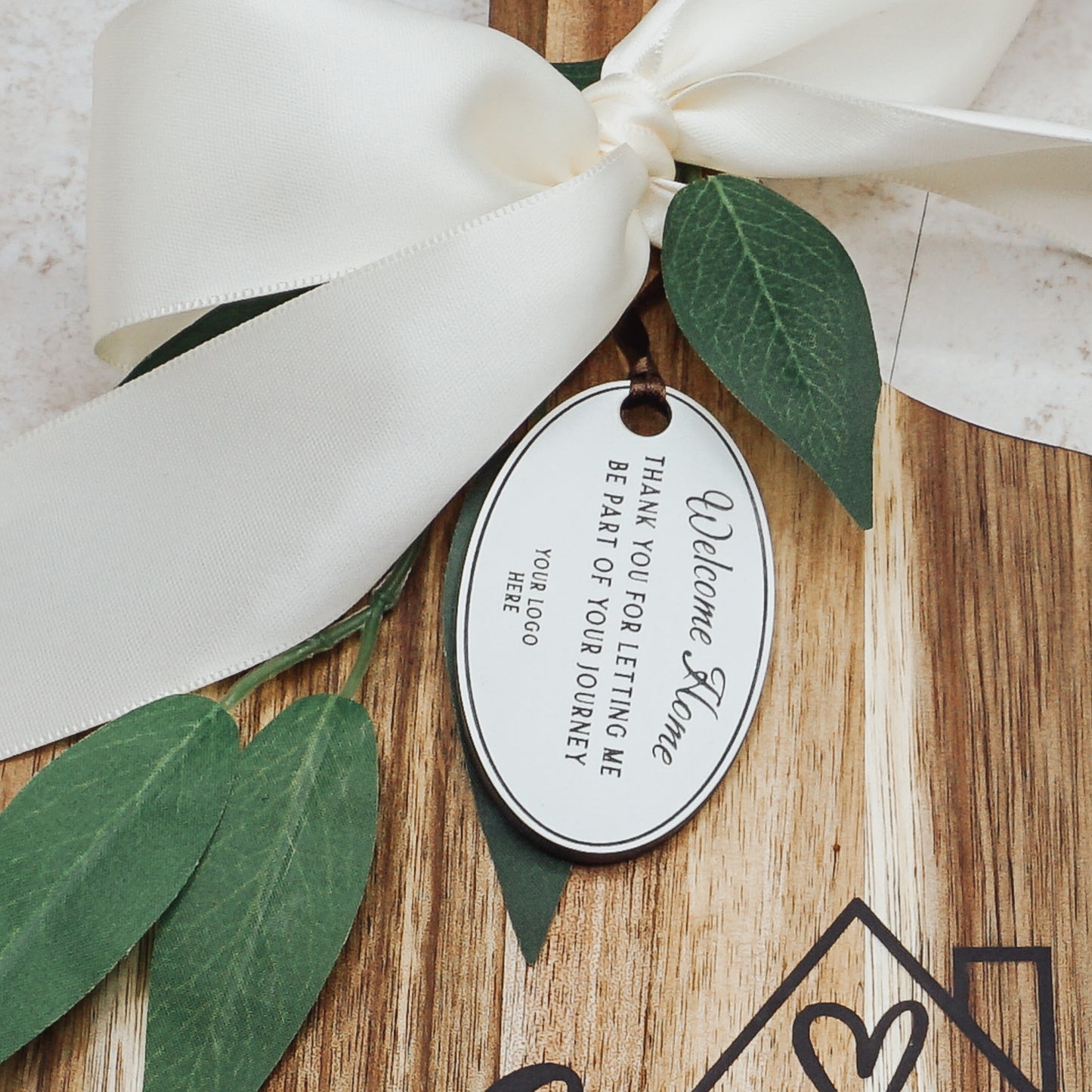 Personalized Housewarming Cutting Board & Coasters Gift Set | Realtor Closing Gift
